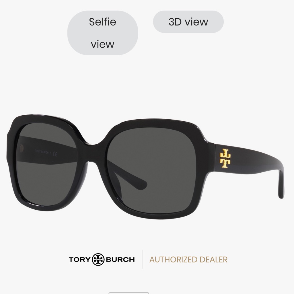 Brand New Tory Burch Sunglasses Style Ty7140um Size 5718 Color Black